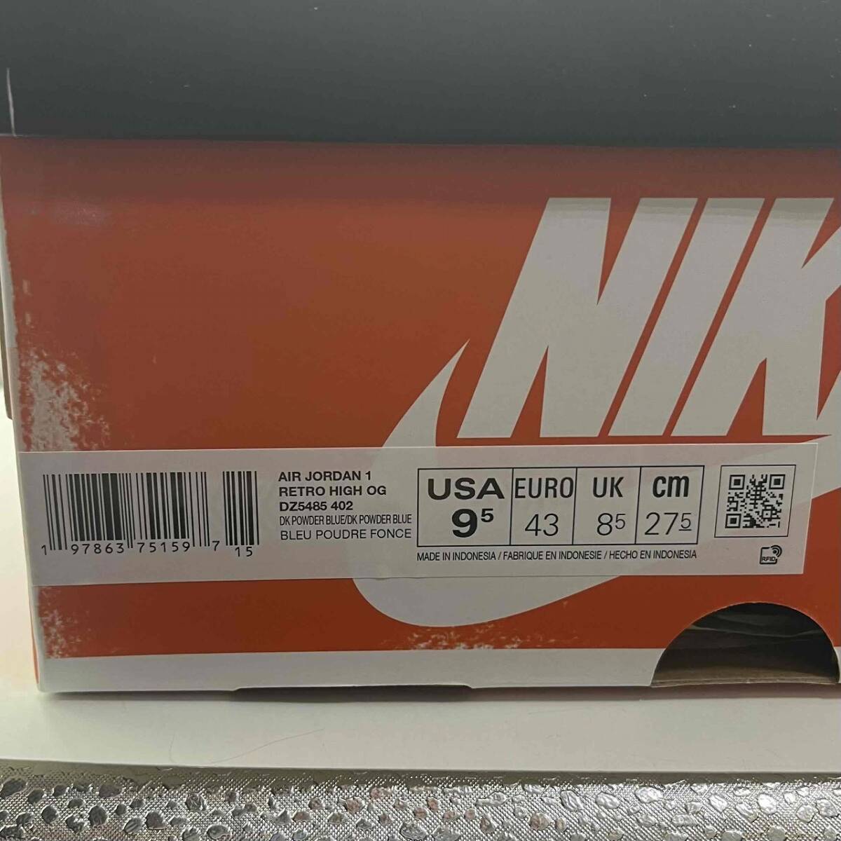 NIKE 2025 AIR JORDAN 1 RETRO HIGH OG UNC REIMAGINED 27.5cm DZ5485-402 ナイキ エアジョーダンワンレトロハイオージー リイマジンド_画像9