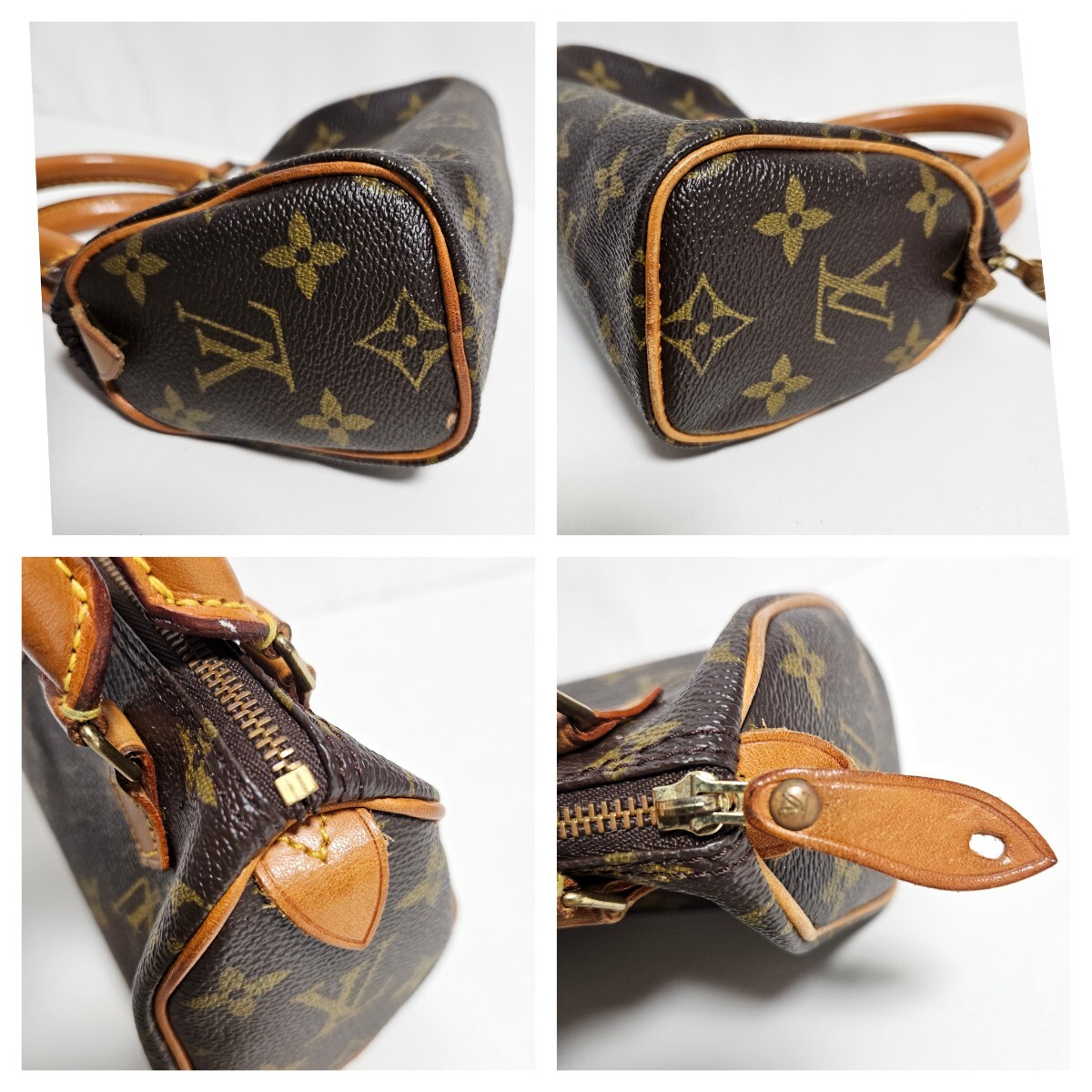 美品 ルイヴィトン モノグラム ミニスピーディ ミニ ハンドバッグ ショルダーバッグ 正規_画像6