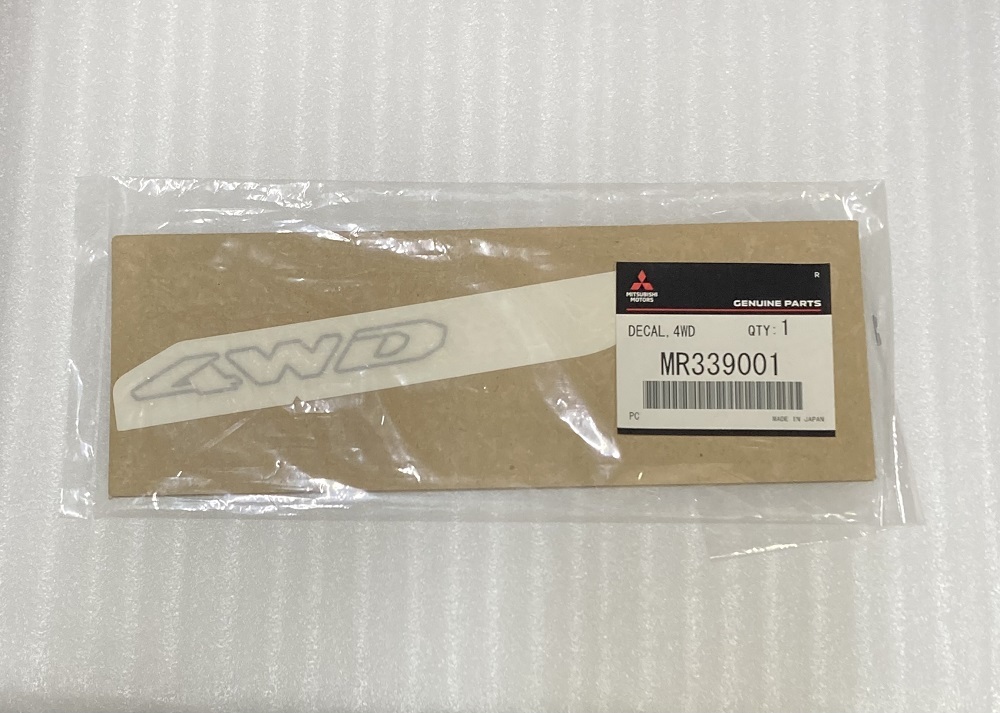 生産終了 廃番 三菱純正 4WDステッカー 4WDデカール MITSUBISHI MOTORS GENUINE PARTS DECAL,4WD MR339001_画像1