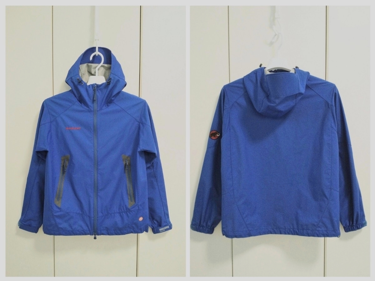 【正規品】MAMMUT/マムート WINDSTOPPER LIGHTSPEED Jacket Men Sサイズ BLUE ナイロンシェル パーカー ウィンドストッパー 希少 旧ロゴ