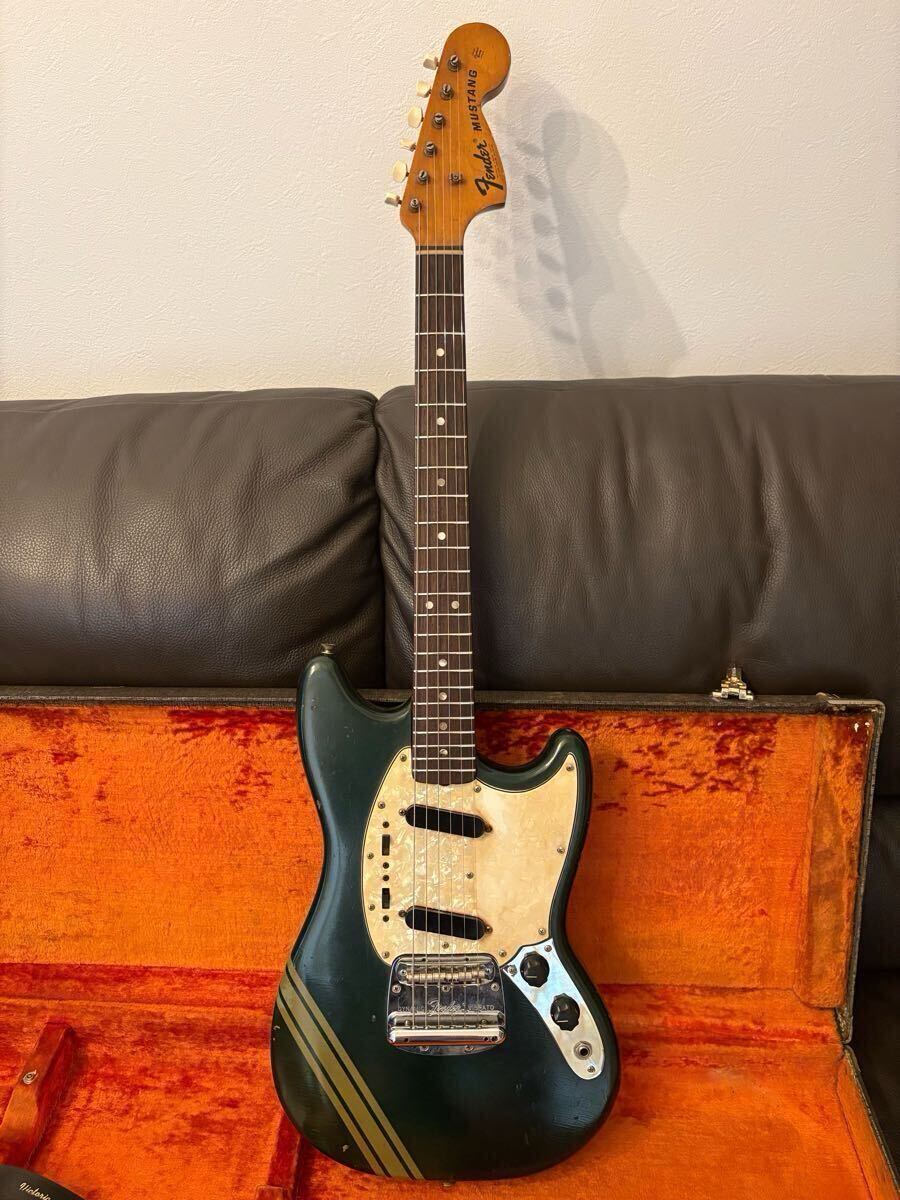 【ヴィンテージ】1971年制 Fender Mustang Competition Burgundy w/Original Case 