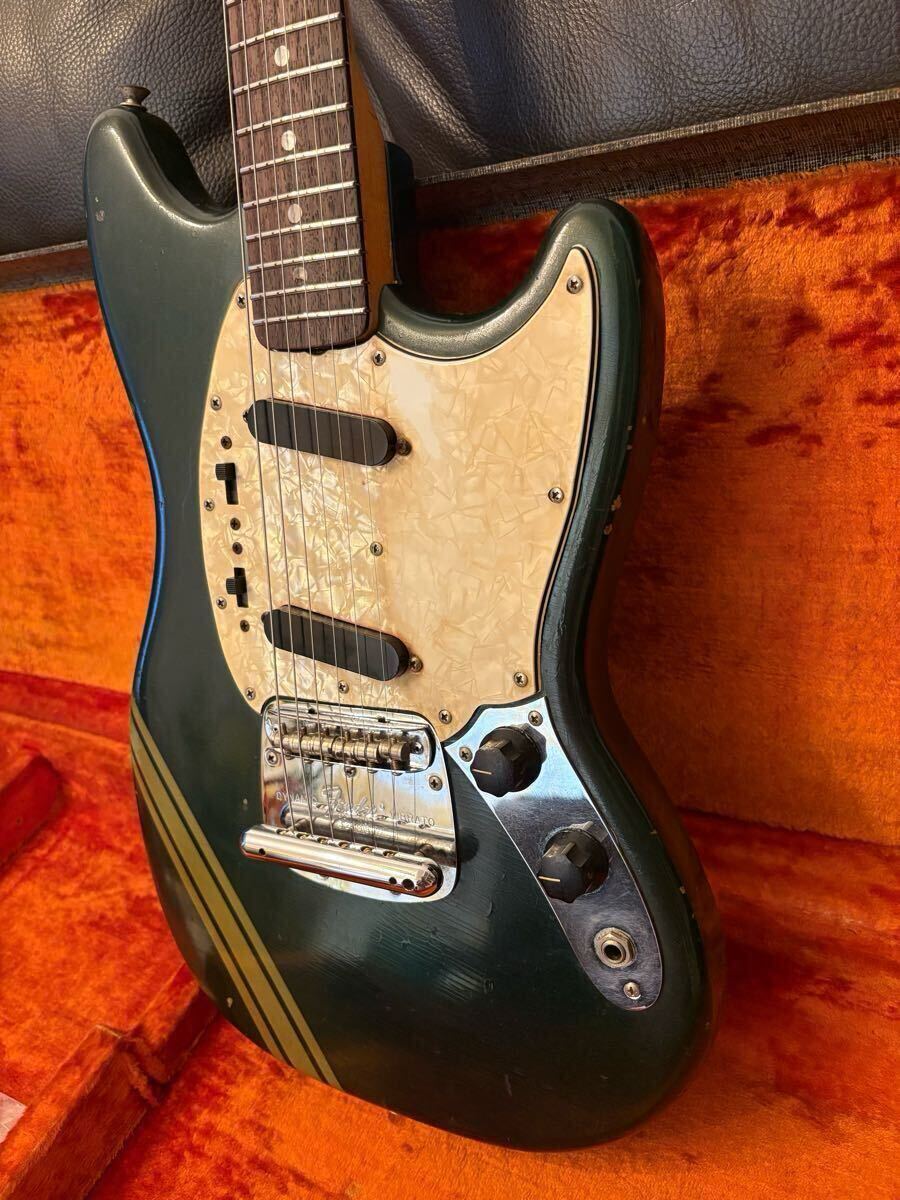 【ヴィンテージ】1971年制 Fender Mustang Competition Burgundy w/Original Case 