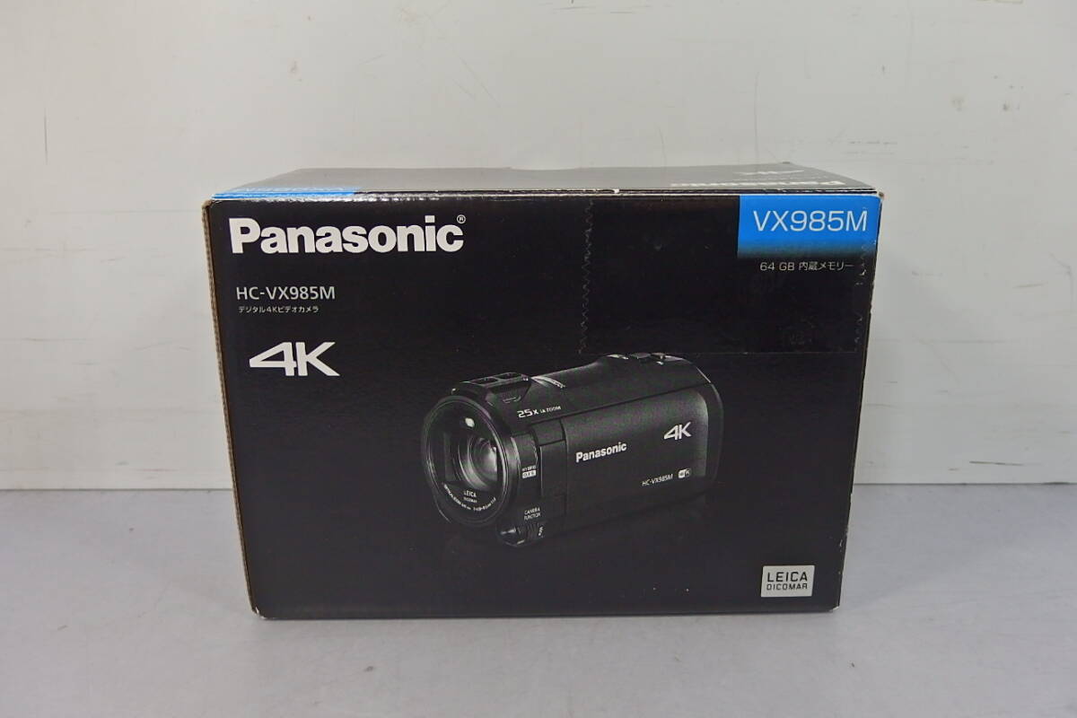 ◆未使用 Panasonic(パナソニック) トップエンド 4K デジタルビデオカメラ 大容量64GB+SD HC-VX985M ブラック 超高音質(zhì)録畫 ムービー