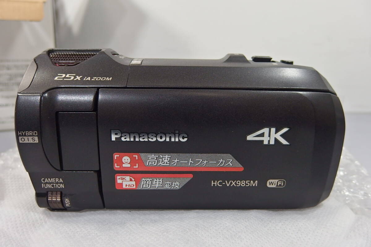 ◆未使用 Panasonic(パナソニック) トップエンド 4K デジタルビデオカメラ 大容量64GB+SD HC-VX985M ブラック 超高音質(zhì)録畫 ムービー