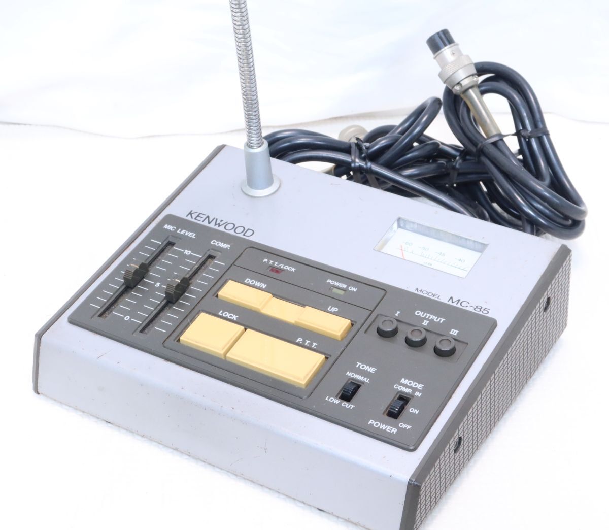 KENWOOD　MC-85　スタンドマイク　コンプレッサー搭載　3回路マイク切替