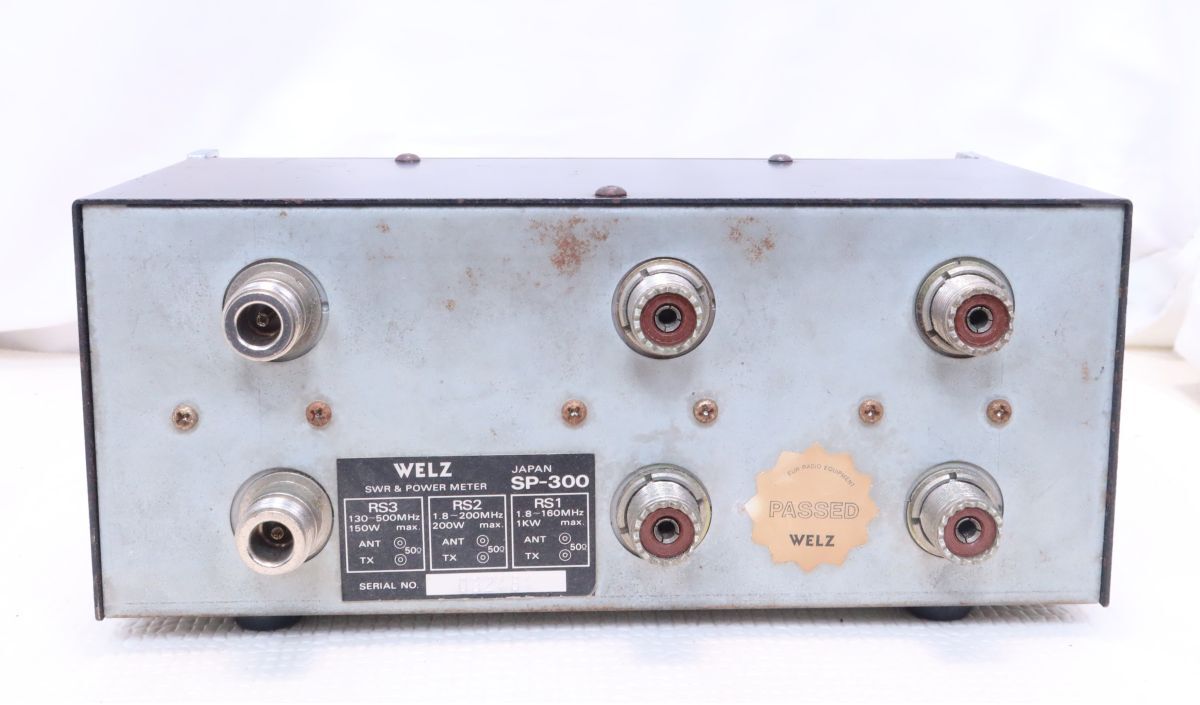 WELZ　SP-300　1.8～500MHz　1KW　SWR＆パワー計(jì)　3センサー仕様