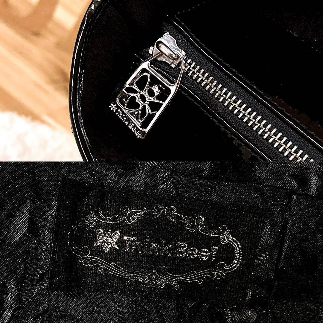 【シンクビー】ジャガード ウェーブ パターン トートバッグ モノトーン 黒×白【HFby6PR】レディース・バッグ・春夏・秋冬【G4W4X9H】_画像9