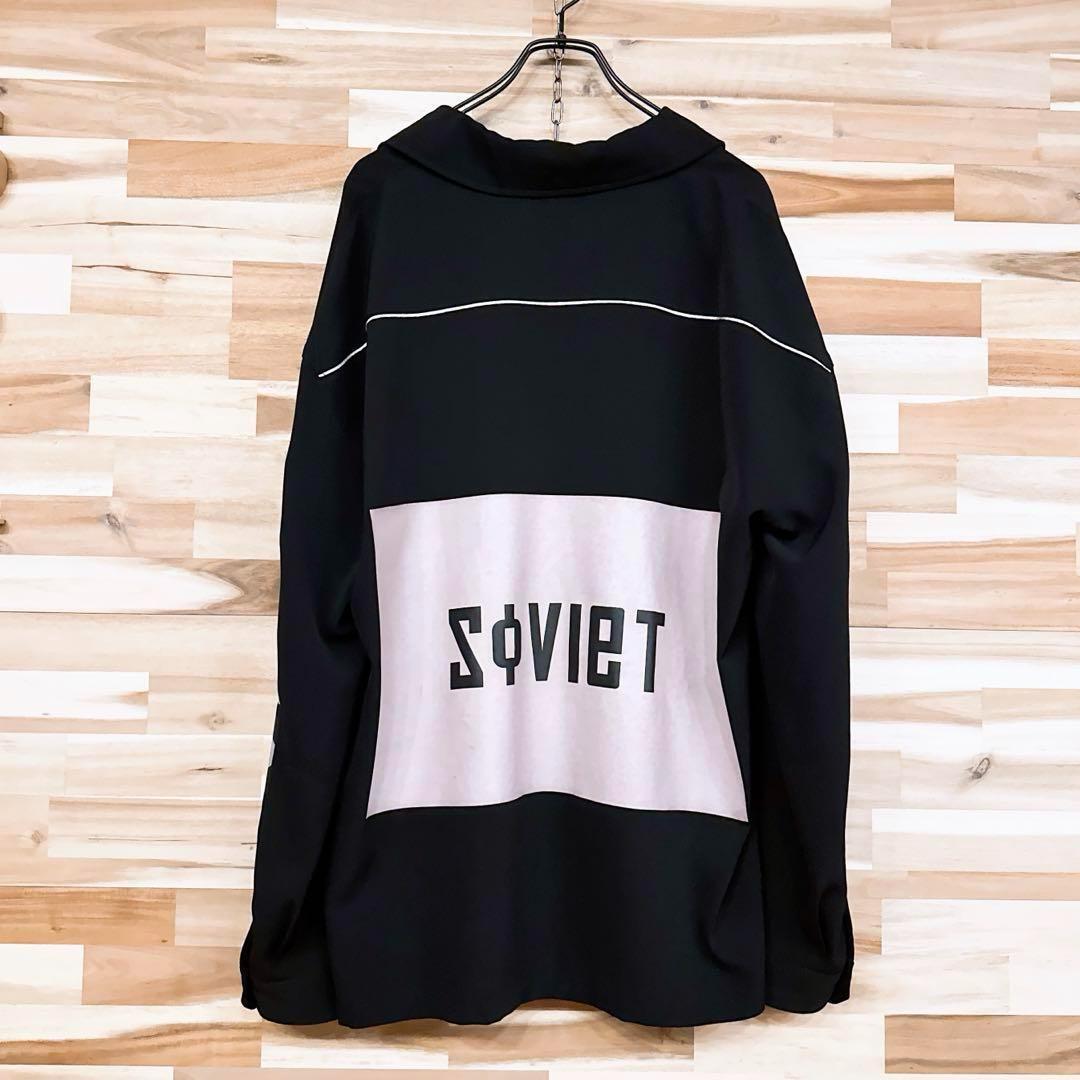 レア【エーエフワイエフ】スクエア ロゴ オーバーサイズ 長袖シャツ ソビエト 黒【HFby6PR】メンズ・洋服・春夏・秋冬【M7K3T4K】_画像8