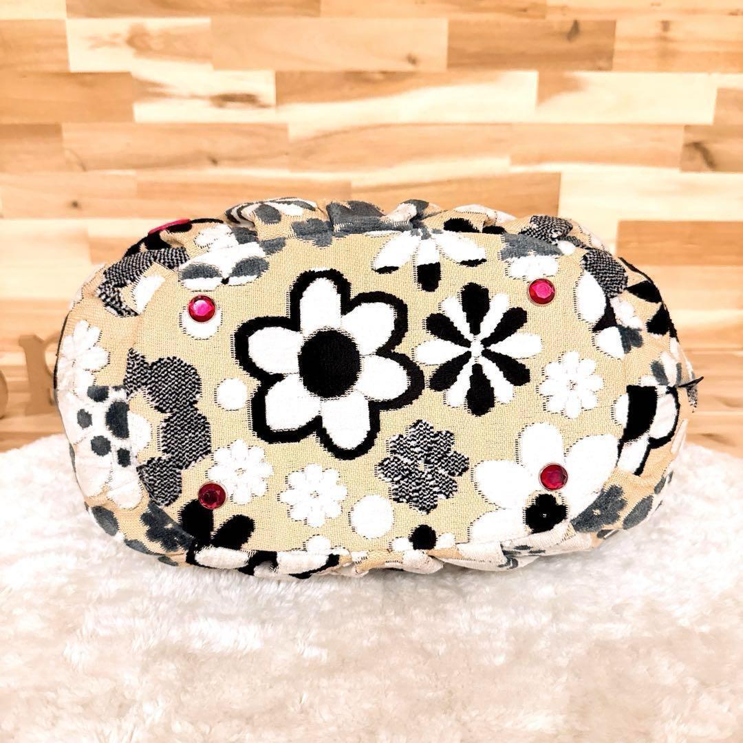 【シンクビー】マーガレット フラワー ゴブラン トートバッグ 花柄 ベージュ【HFby6PR】レディース・バッグ・春夏・秋冬【D9T3G9A】_画像6