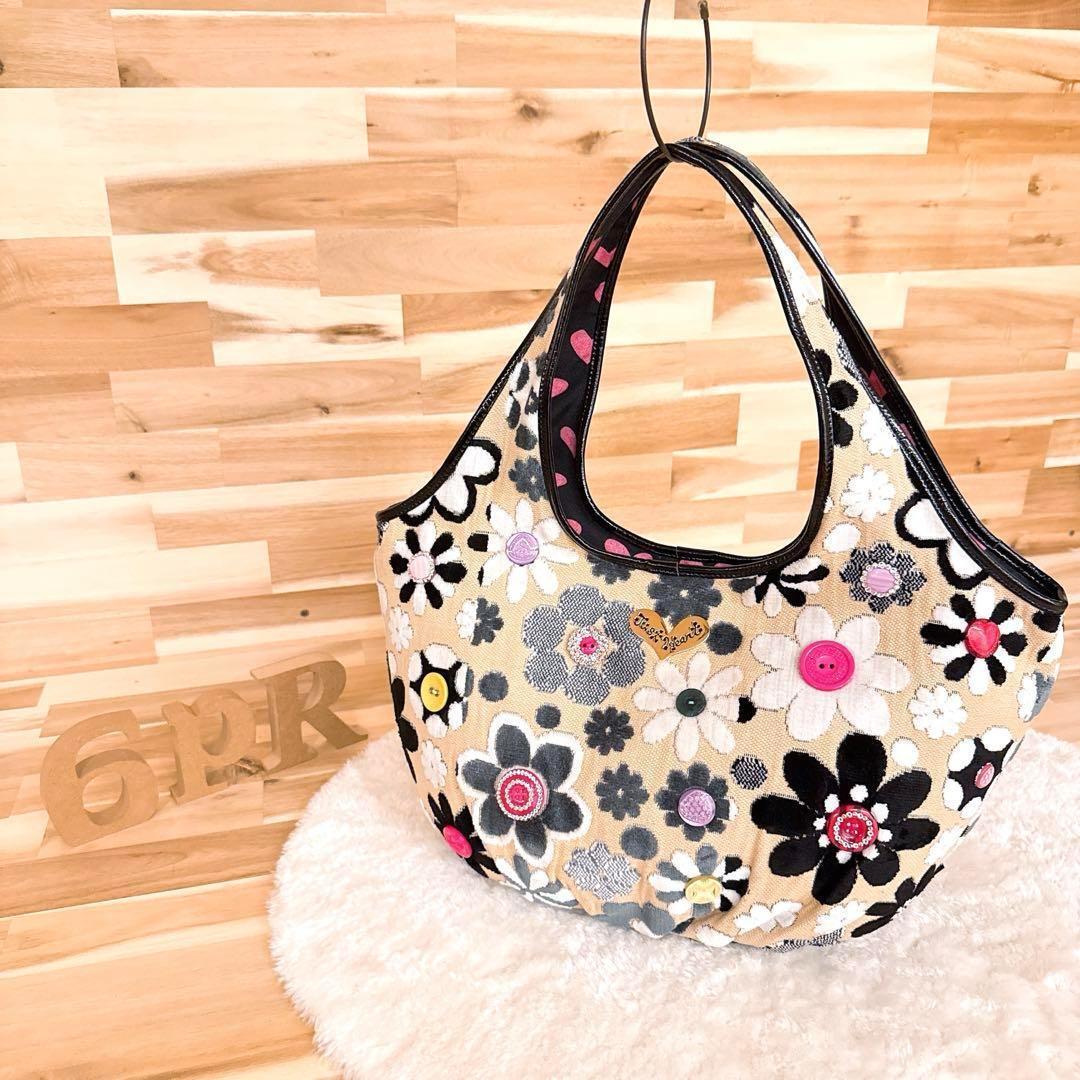 【シンクビー】マーガレット フラワー ゴブラン トートバッグ 花柄 ベージュ【HFby6PR】レディース・バッグ・春夏・秋冬【D9T3G9A】_画像10