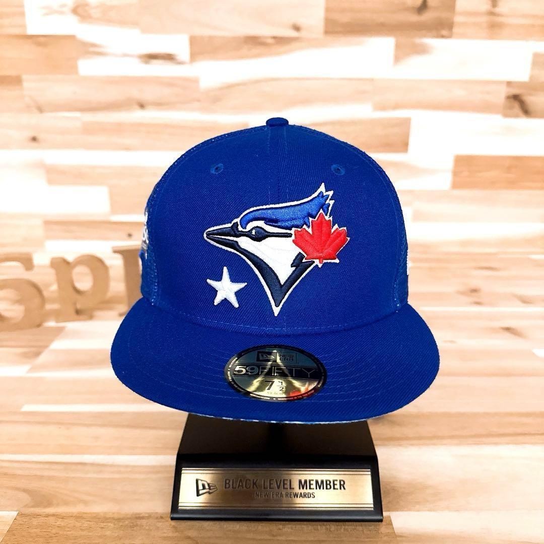 レア【ニューエラ×ブルージェイズ】ASG2022 ボタニカル メッシュキャップ青【HFby6PR】メンズ・帽子・春夏・秋冬【Y9M7Y4M】_画像7