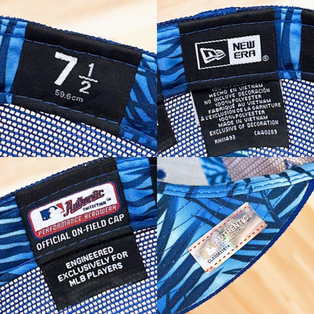 レア【ニューエラ×ブルージェイズ】ASG2022 ボタニカル メッシュキャップ青【HFby6PR】メンズ・帽子・春夏・秋冬【Y9M7Y4M】_画像9