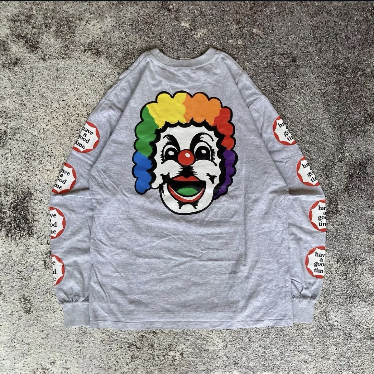 希少 レア Have a good time 長袖 シャツ XL スケーター ロングスリーブ ロンT カルチャー スケボー_画像1