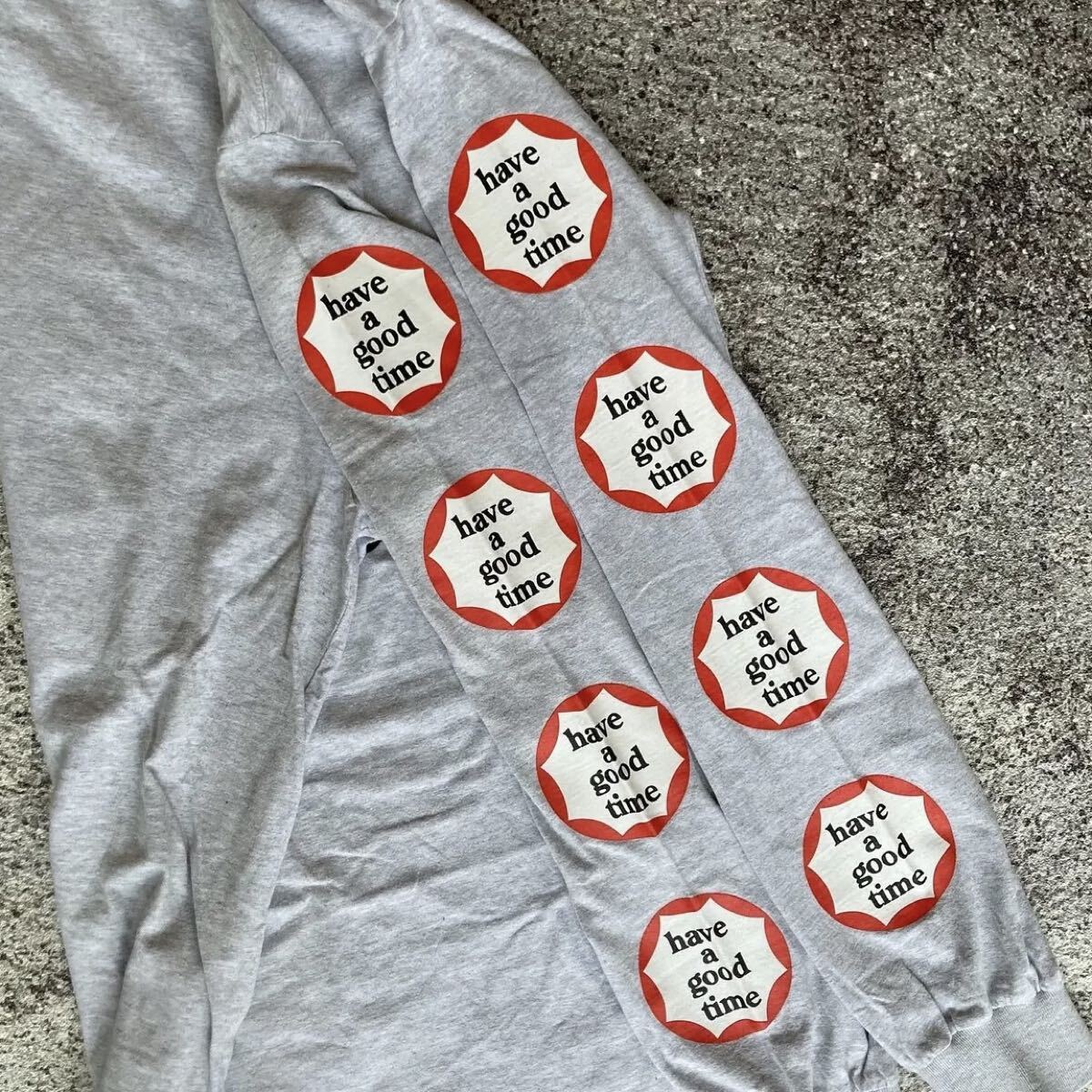 希少 レア Have a good time 長袖 シャツ XL スケーター ロングスリーブ ロンT カルチャー スケボー_画像2