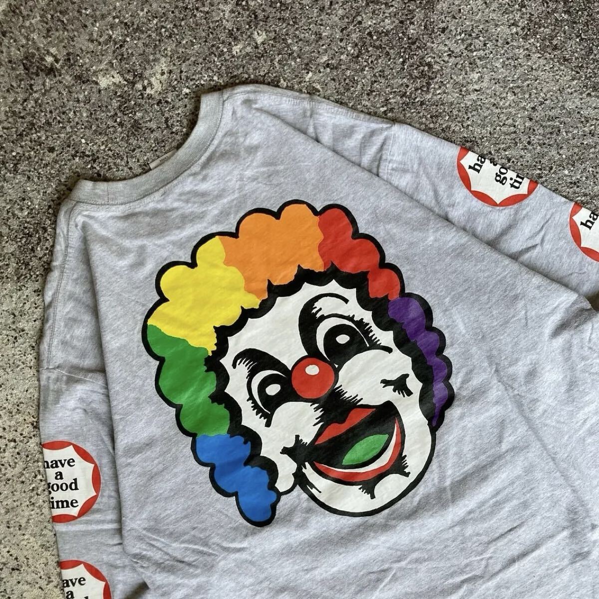 希少 レア Have a good time 長袖 シャツ XL スケーター ロングスリーブ ロンT カルチャー スケボー_画像3