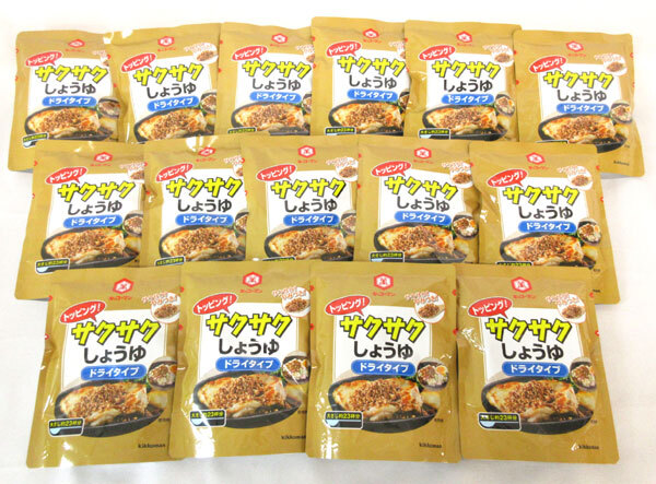 送料300円(稅込)■bv665■(250910)◎キッコーマン トッピング さくさくしょうゆ ドライタイプ 15點【シンオク】