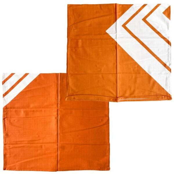 送料300円(稅込)■fx490■ドビー織 染料染め座布団カバー 2枚組 朱色 20點(40枚)【シンオク】