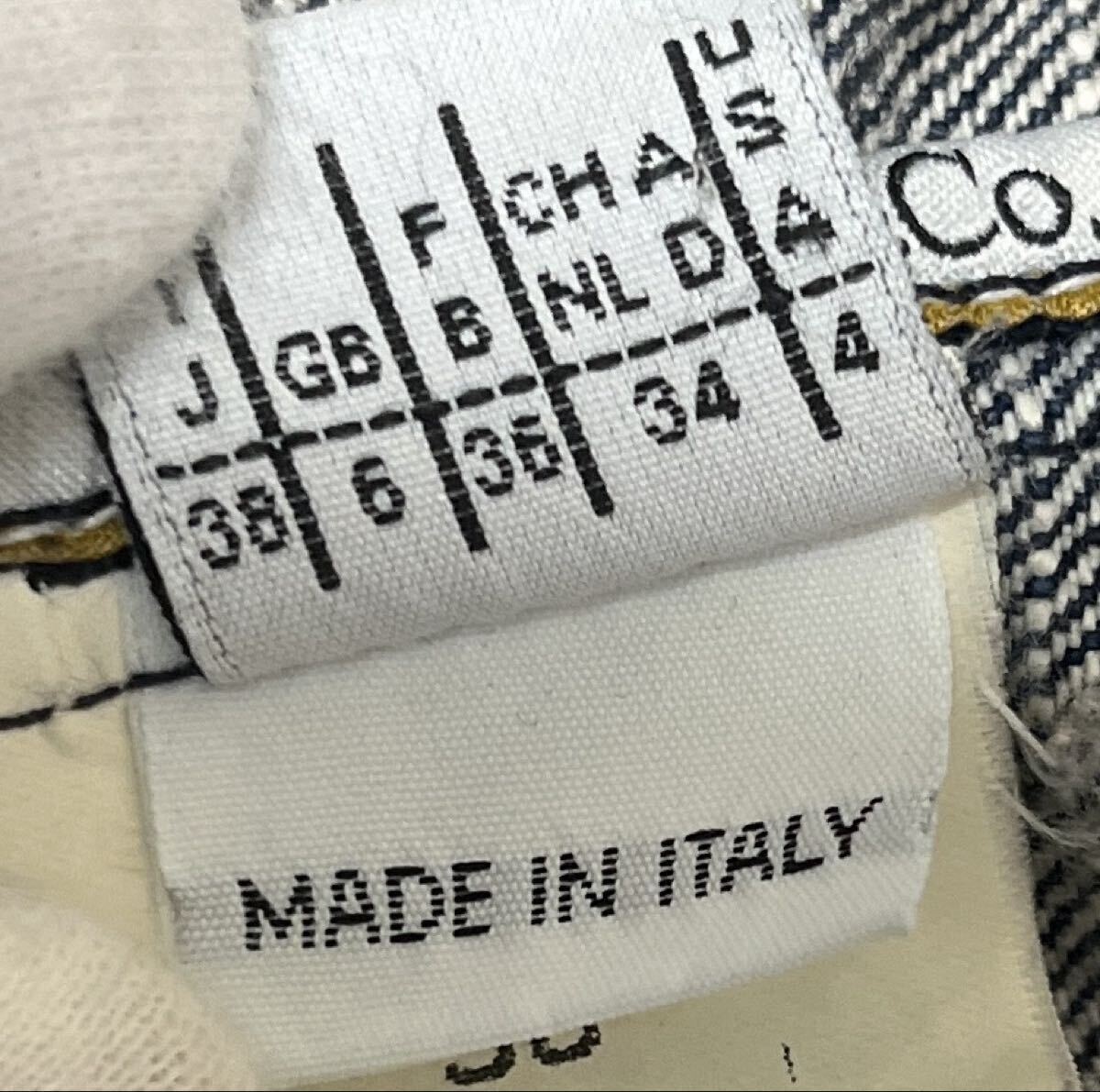 【イタリア製 ロゴボタン 美品】MAX&Co. Max Mara デニム ジャケット マックスアンドコー マックスマーラー インディゴ Gジャン ジーンズ_画像7