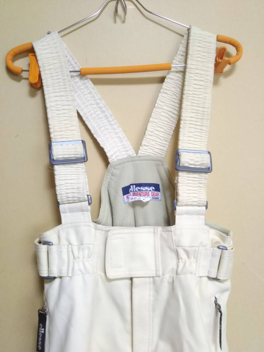 ★ellesse エレッセ スキーウェア S 上下セット ネイビー アイボリー ハーフジップ 現状渡し_画像6