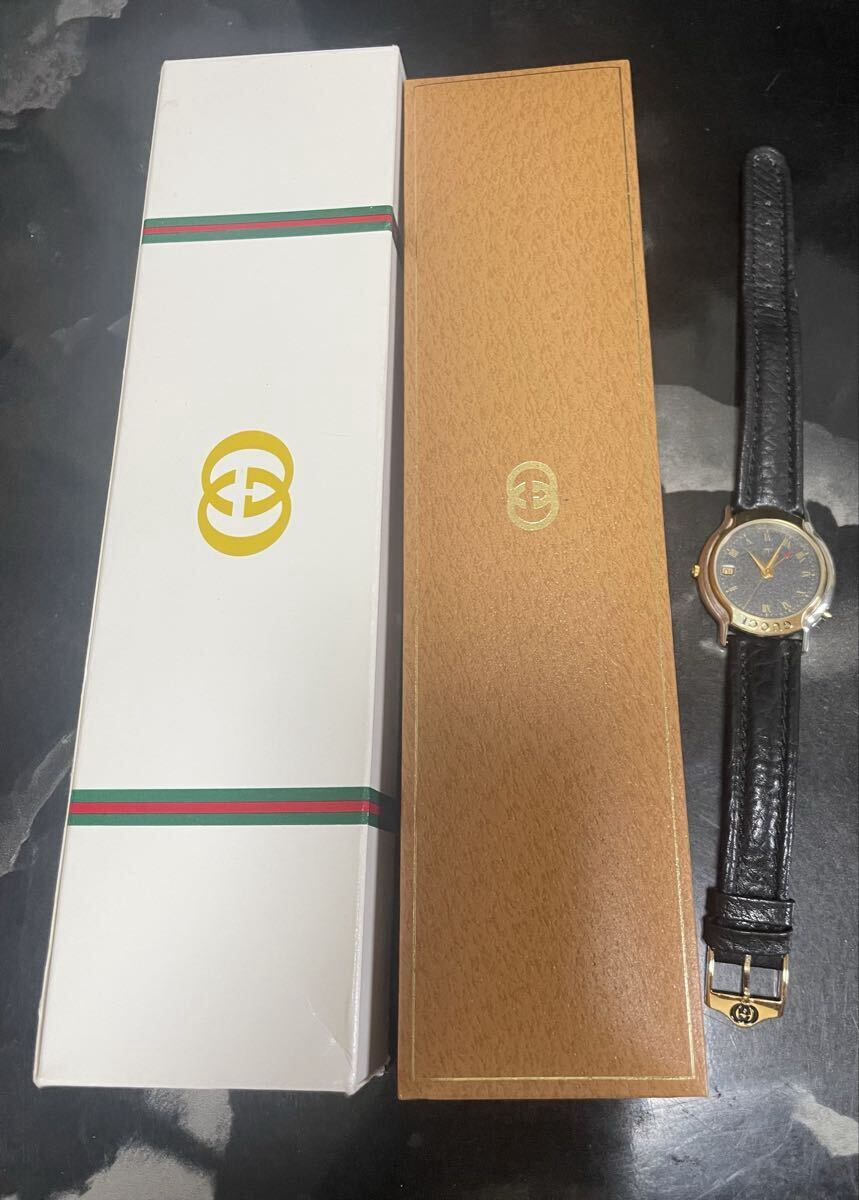 GUCCI グッチ 腕時計 稼動品 ゴールド 箱付き フリーサイズ