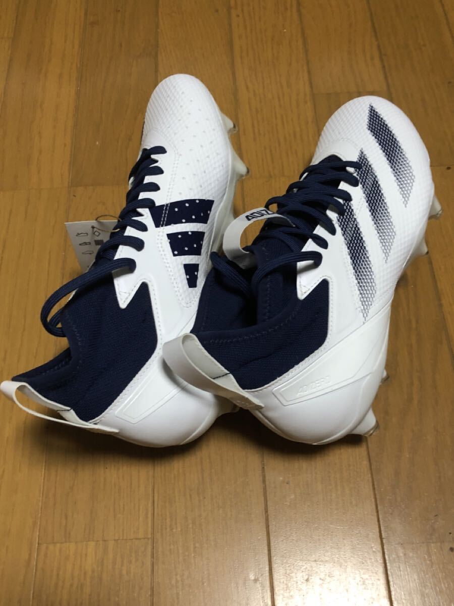  Adidas Adi Zero adidas Adizero Impact + футбол страховочный клинок k громкий белый / темно-синий IH7455 27.5cm новый товар 