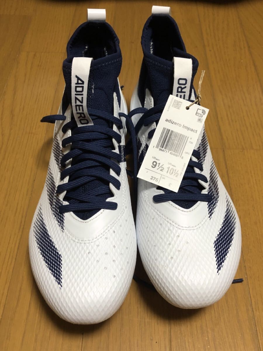  Adidas Adi Zero adidas Adizero Impact + футбол страховочный клинок k громкий белый / темно-синий IH7455 27.5cm новый товар 