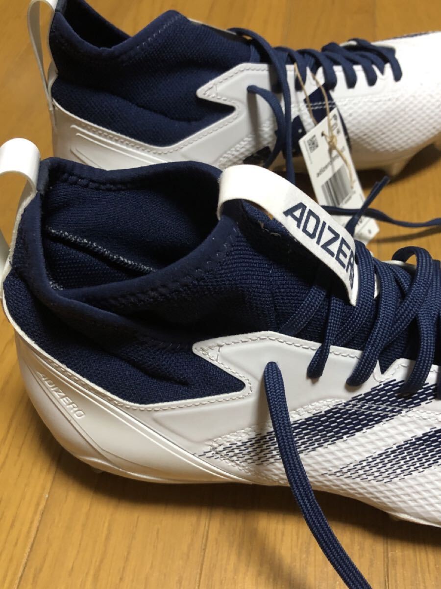  Adidas Adi Zero adidas Adizero Impact + футбол страховочный клинок k громкий белый / темно-синий IH7455 27.5cm новый товар 
