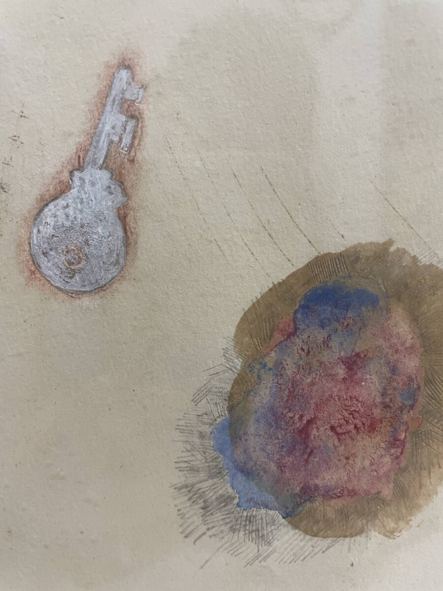 《真作》藤松博　絵畫　抽象畫