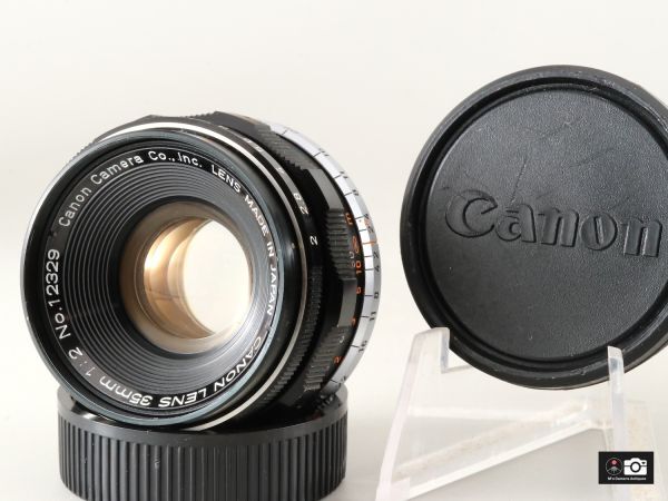希少美品Canon 35mm F/2 ライカＬ３９レンズ整備済１ 希少美品Canon 35mm F/2 ライカL39レンズ整備済1
