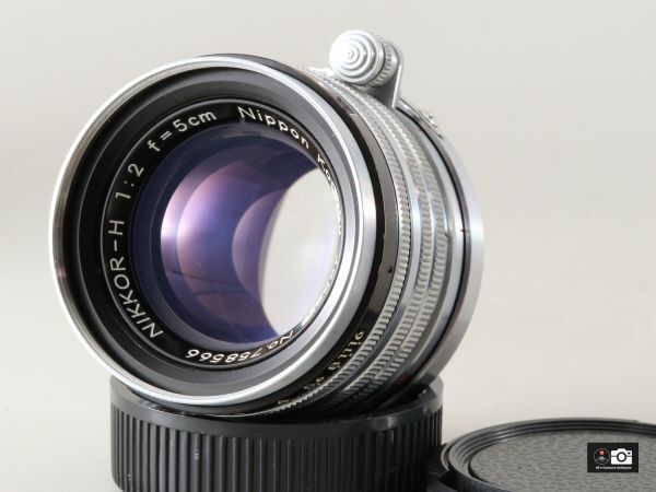 希少美品Nikkor H 5ｃm F/2 黒帯ライカＬ３９レンズ整備済