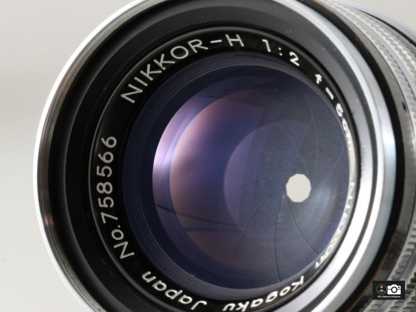 希少美品Nikkor H 5ｃm F/2 黒帯ライカＬ３９レンズ整備済