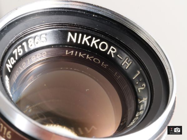 希少美品Nikkor H 5ｃm F/2 黒帯ライカＬ３９レンズ整備済２
