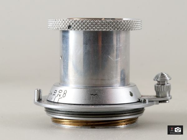 Leica Elmar 赤エルマー 5cm F3.5 L39 レンズ1954年119萬臺、整備済だけど難アリ