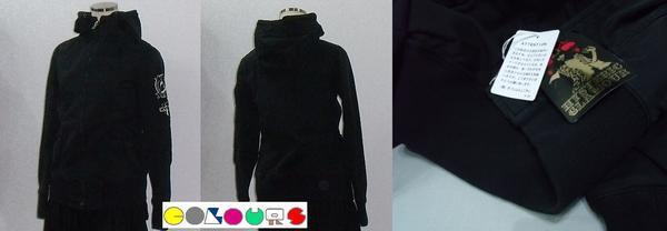 〔COLOURS〕美品■ワッペン裝飾■黒■ジップアップパーカー■HYSTERIC GLAMOUR