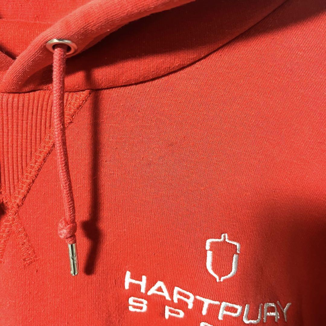 【希少デザイン】NIKE 刺繍ロゴ　レッド　パーカー　メンズ　S A130_画像10