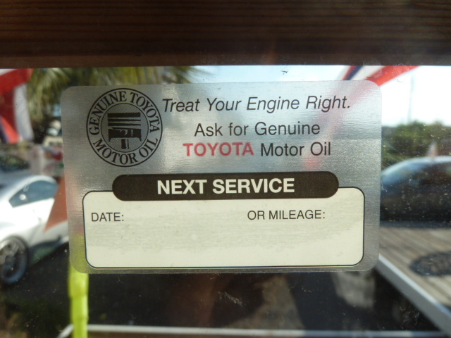 トヨタ 直輸入 オイル ラベル ステッカー 北米トヨタ USトヨタ 北米 US USDM HDM ハイラックス FJ FJクルーザー ランクル C-HR CHR IQ 1枚_画像2