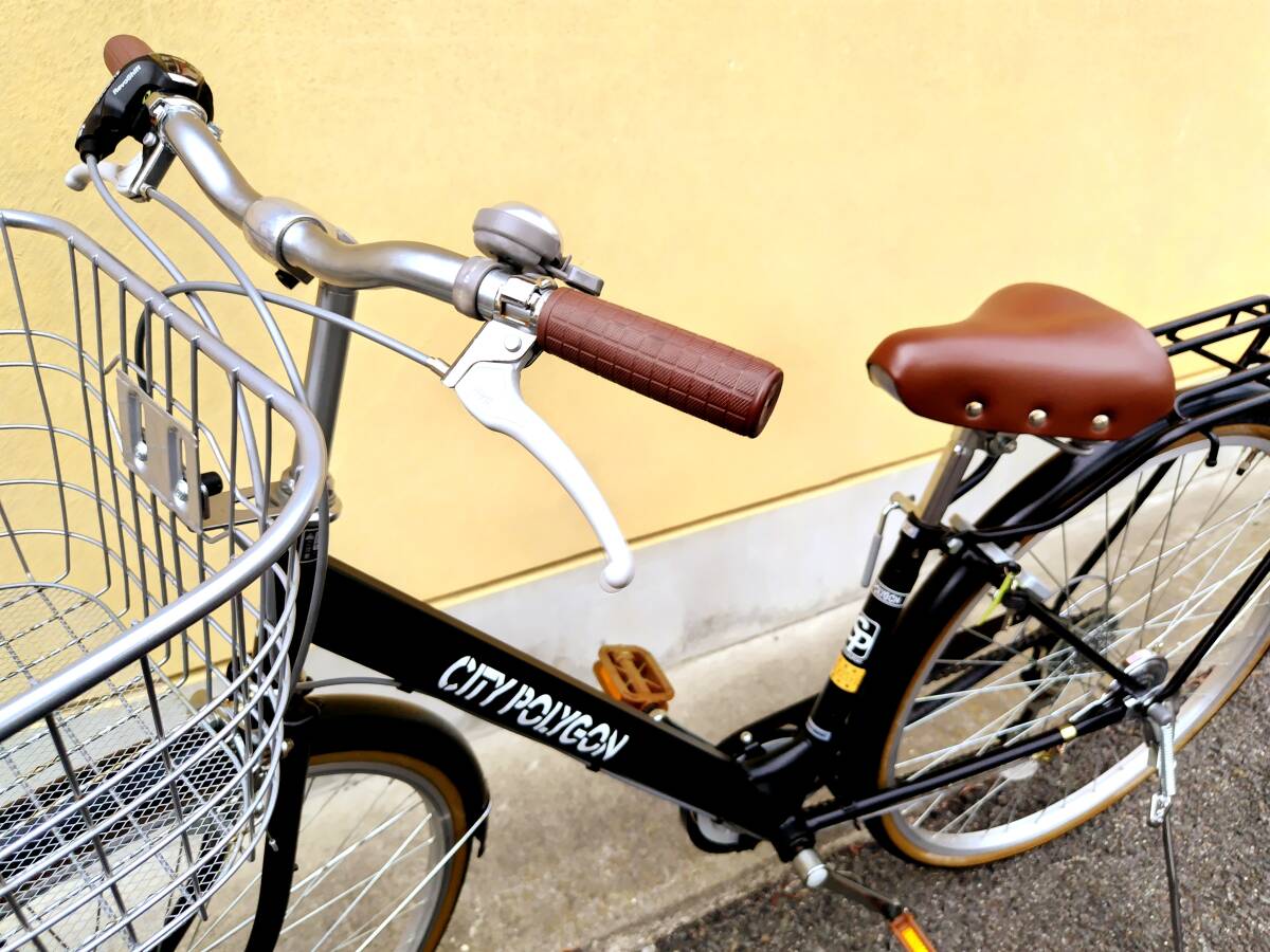 27インチ　シティサイクル　黒?。抖螇渌佟EDライト ★ 【手渡し限定　京都府八幡市より出品】