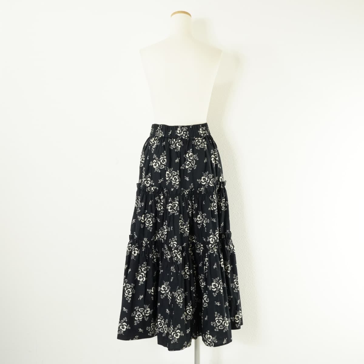 定価5.2万 未使用 Sea SEA NEW YORK ALESSIA PRINT コットン プリントティアードスカート ロング フラワー 花柄 コットン_画像3