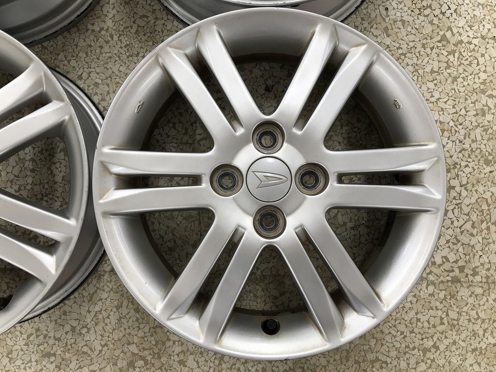 ◎傷小良品 ダイハツ純正 軽カスタム 15inc 4.5J +45 100/4H 4本 即納 個人宅OK 検) ムーヴ ムーブ ミラ タント タフト キャスト ウェイク_画像5