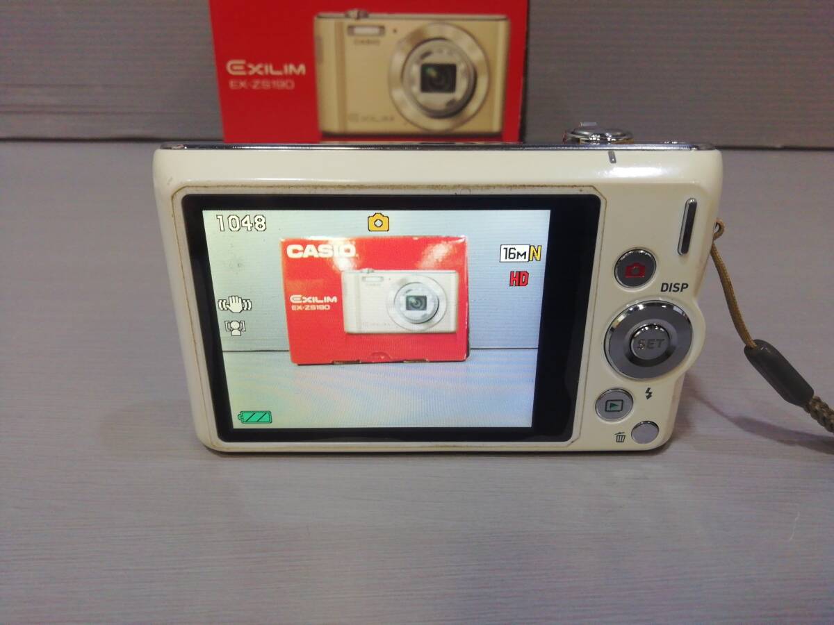 あ//H0383　　 CASIO カシオ　デジカメ　EXILIM エクシリム　 EX-ZS190 動作品