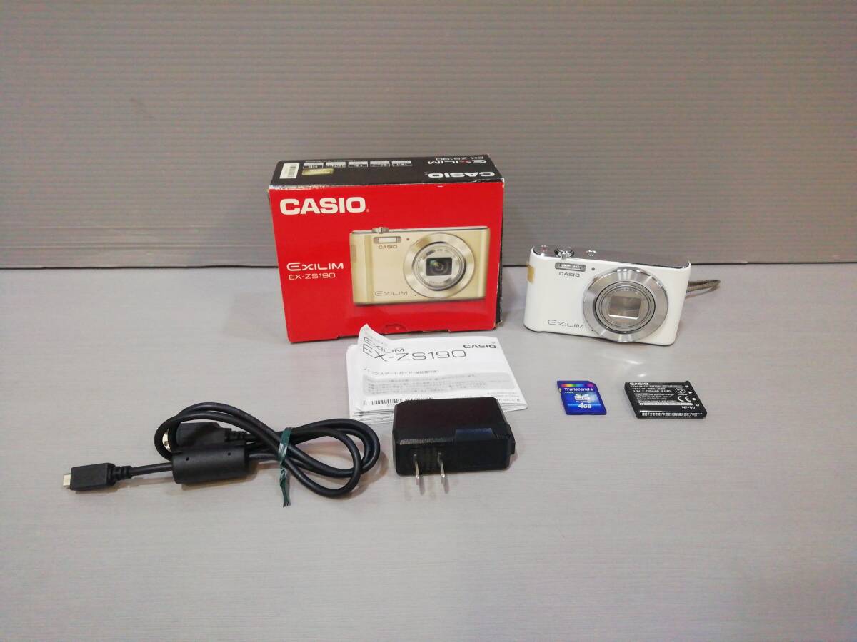 あ//H0383　　 CASIO カシオ　デジカメ　EXILIM エクシリム　 EX-ZS190 動作品