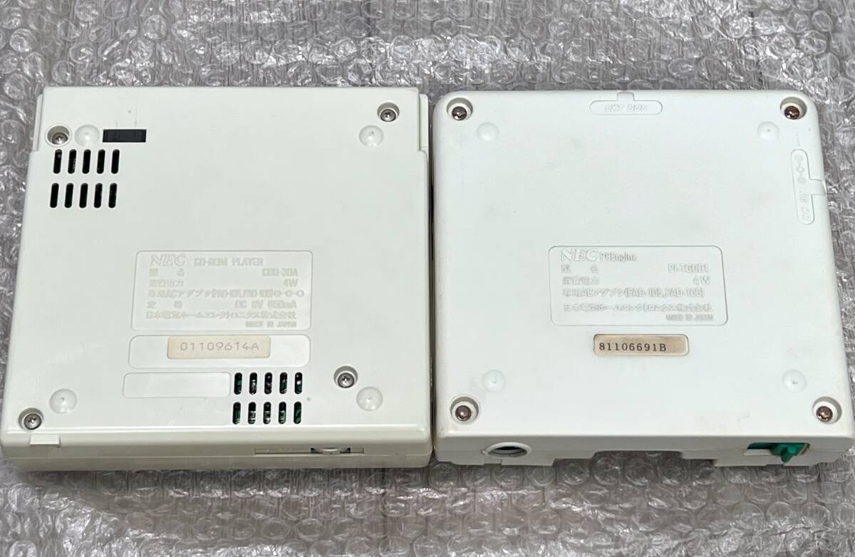 〈一部難あり?動(dòng)作確認(rèn)済み〉 PCE PCエンジン 本體 PI-TG001 ＋ 后期型 CD-Rom2 CDR-30A ＋スーパーシステムカード Ver.3.0 ＋ イースⅢ