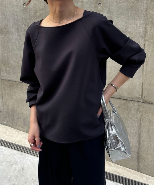 「COLLAGE GALLARDAGALANTE」 長袖カットソー FREE ネイビー レディース_画像1