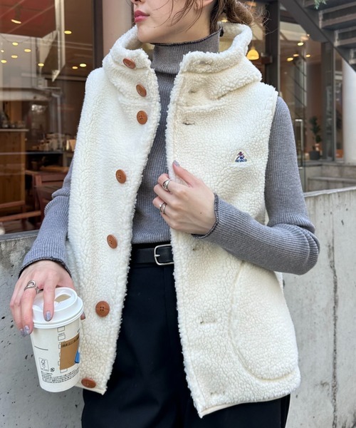 「GEVACO」 ベスト ONE SIZE ホワイト系その他 レディース_画像1