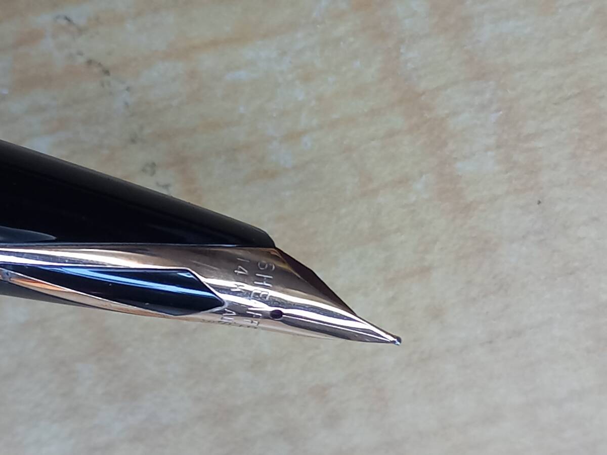 【SHEAFFER シェーファ―】585 silver 萬(wàn)年筆 筆記用具 スターリングシルバー ペン先 14K 文房具 K14