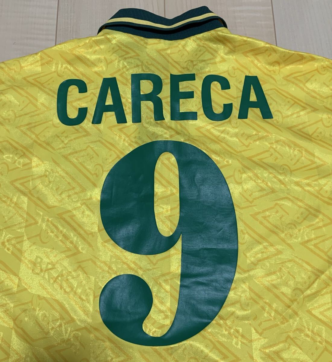 アンブロ UNBRO ブラジル代表　ユニフォーム　1992 カレッカ選手　used 長(zhǎng)期保管品