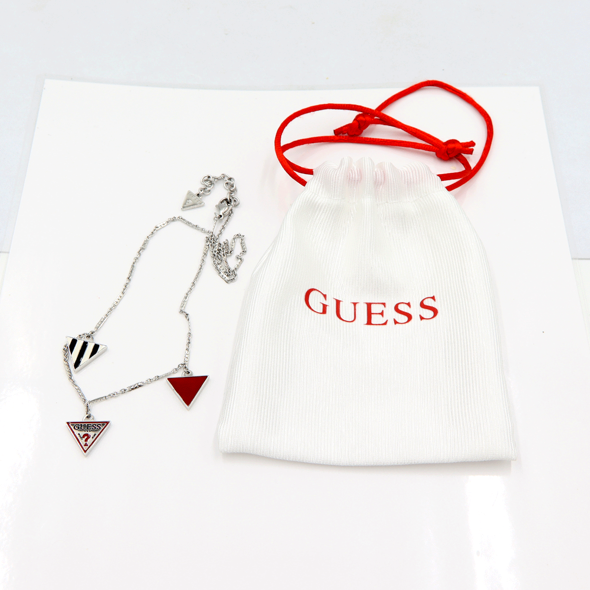 【中古】GUESS(ゲス)レディース アクセサリー ネックレス 重さ8.67g ネックレス長さ44cm ステンレススチール レディース_画像9