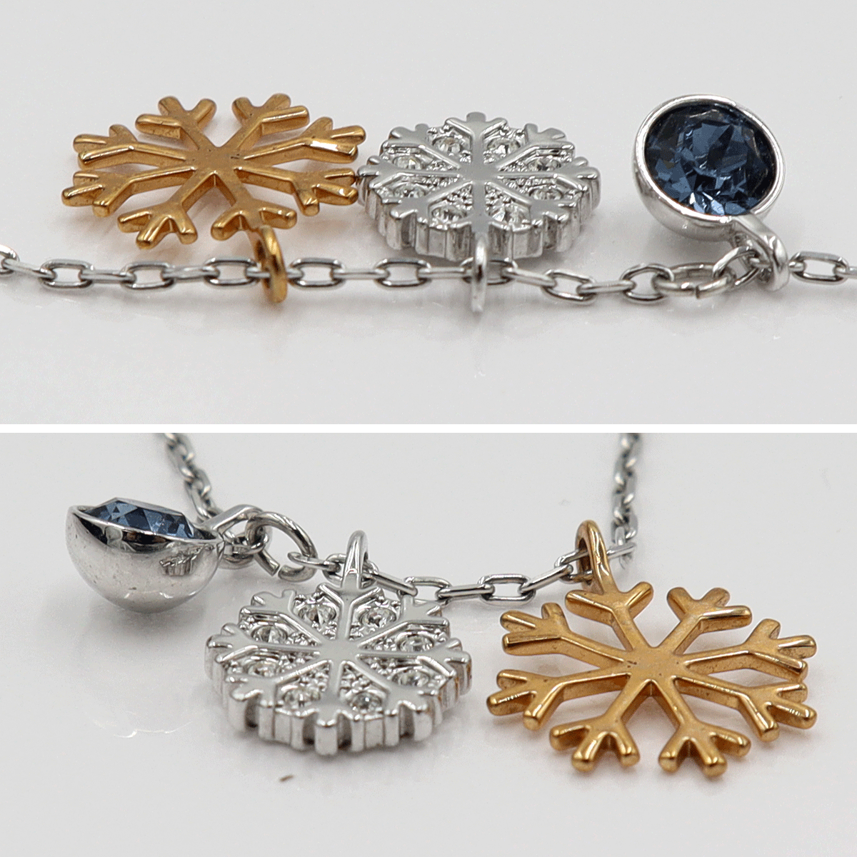 【中古】SWAROVSKI(スワロフスキー)ペンダントネックレス スノー 雪 重量3.45g ネックレス長さ43cm シルバーカラー レディース_画像4