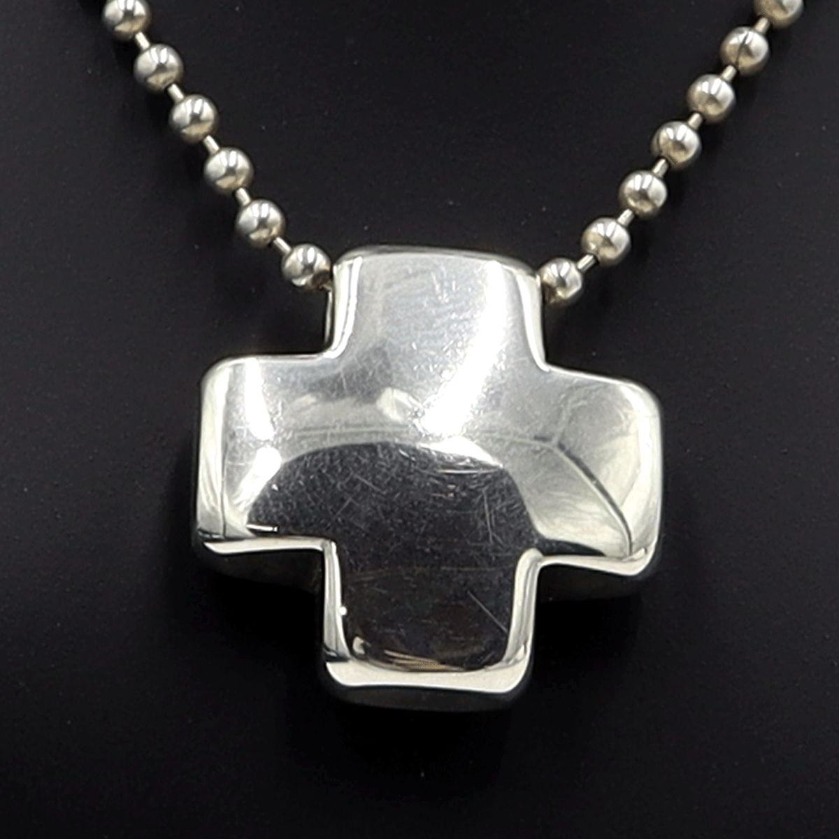 【中古】Tiffany & Co（ティファニー アンド コー）ローマンクロスネックレス　SV925　重量12.88g　シルバーカラー　レディース_画像1