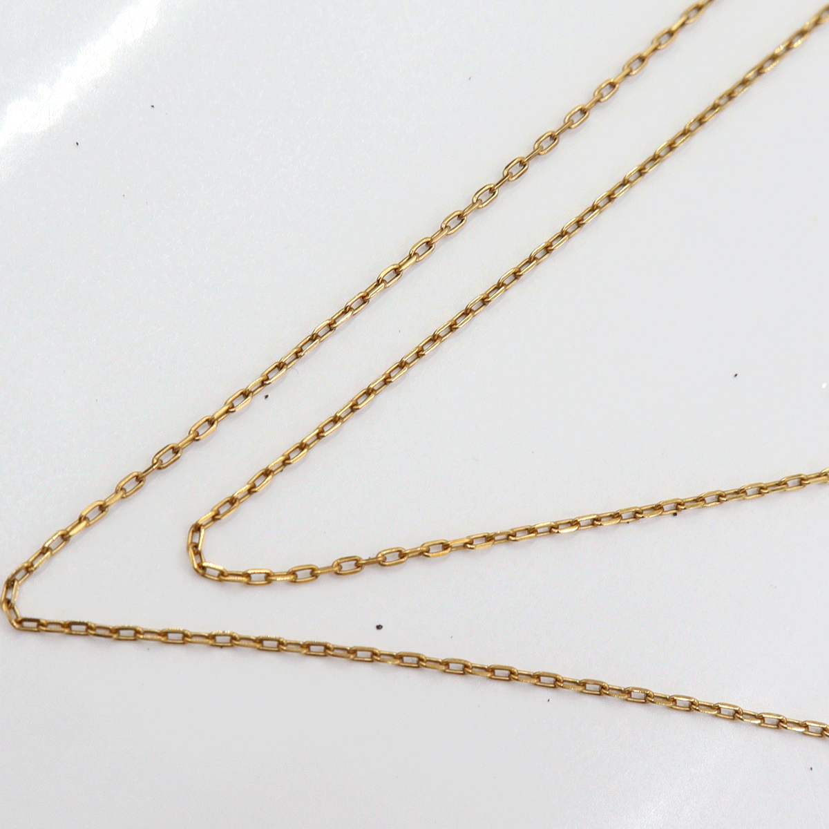 【中古】SWAROVSKI（スワロフスキー） スマイル ネックレス　重量2.88g　ネックレス長さ42cm　金属　ゴールドカラー　レディース_画像8